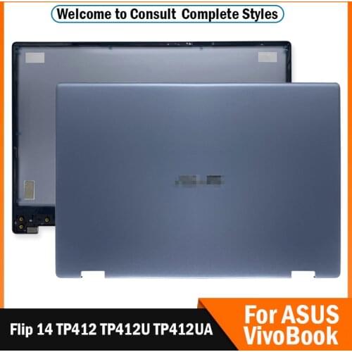 NEW Metal Laptop LCD Back Cover For ASUS VivoBook Flip 14 TP412 TP412U TP412UA Series Rear Top Case A Cover HQ207045941000 Blue