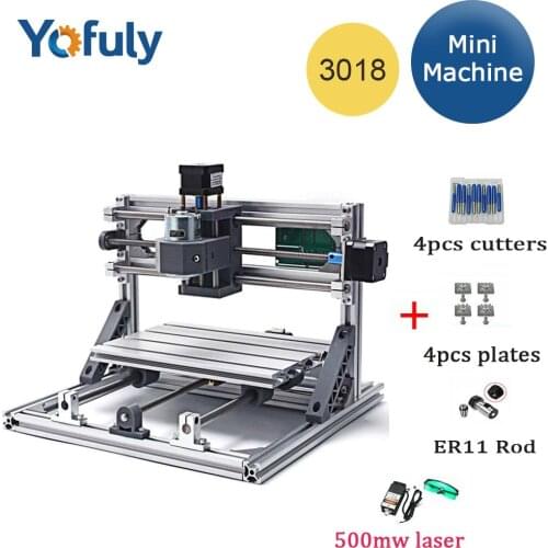 CNC 3018 Machine with ER11,diy mini cnc engraving machine,laser engraving,Pcb PVC Milling Machine,wood router,best Advanced toys