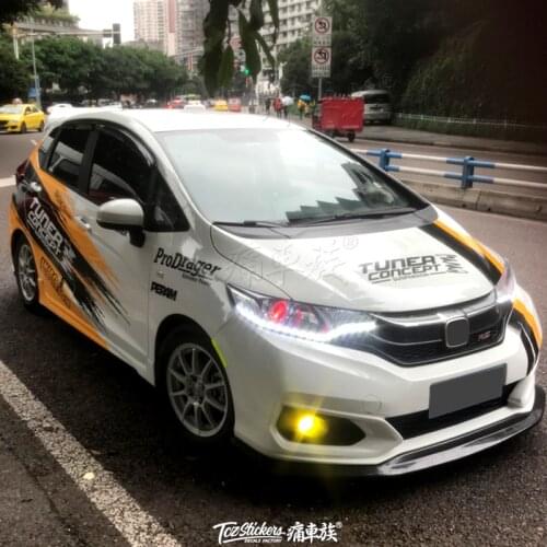 FOR Honda FIT GK5 JAZZ car sticker body exterior fashion sports decorative decal
