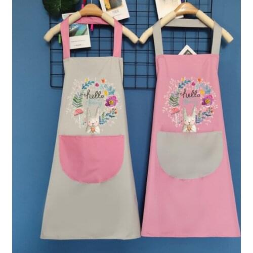 Hand-wiping Apron Kitchen Household Waterproof and Oil-proof Waistband Cute Fashion Adult Men and Women Cooking Work Clothes
