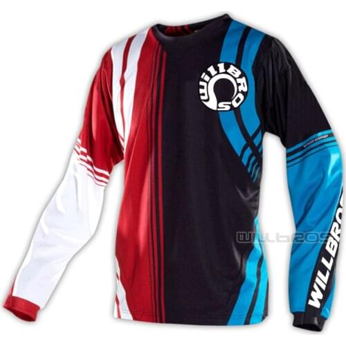 Willbros GP Hot Rod Jersey Cyclops Motocross Motorbike Summer T-shirt Mountain Bicycle Offroad Long Sleeve