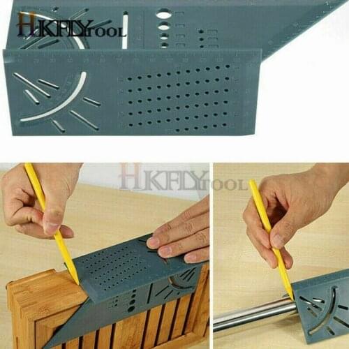 Woodworking 3D Mitre Angle Measuring Square Size Measure Tool With Gauge Ruler Tools 45 + 90 Degree Metric Gauge Measuring Gauge