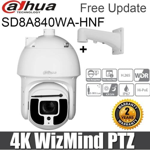 Dahua 8MP PTZ Camera SD8A840WA-HNF Replace SD8A840VI-HNI Starlight IP camera 40x optical zoom Hi-POE IP67 IR500m Network Camera