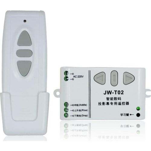Jw-T02 Wireless Remote Control +315Mhz Front Controller for Electric Projector Sns Electric Curtains/Tower Garage Door
