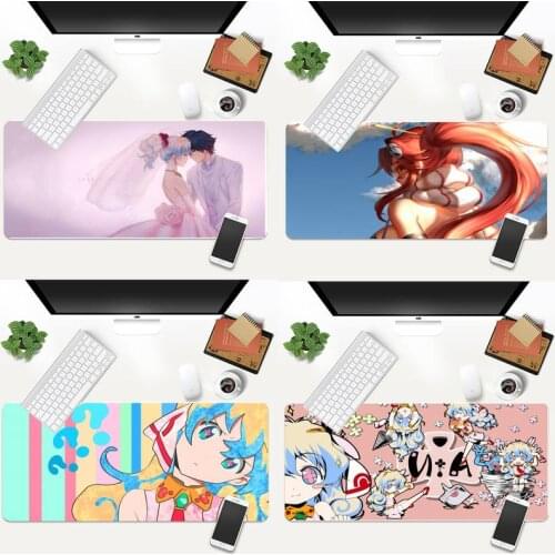 Yoko littner Gurren Lagann Laptop Computer Mousepad Animation XL Large Gamer Keyboard PC Desk Mat Takuo Tablet Mousepads