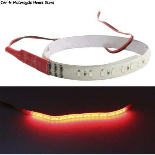 2PCS Red 30CM 3528 32Led Knight Rider Flash Strobe Scanner Neon Strip Light DIY