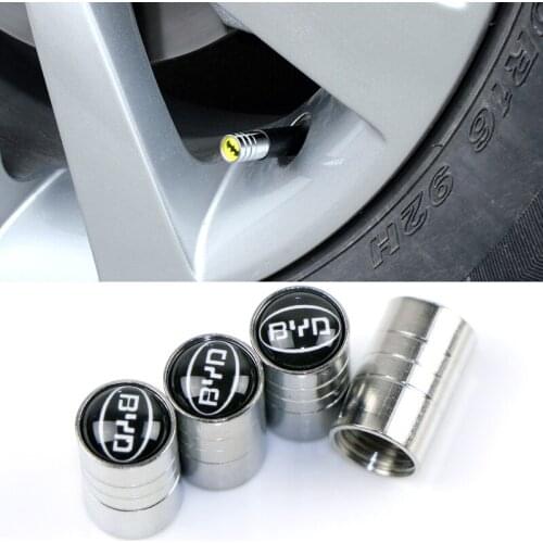 Round Car Tire Valve Cap Wheel Tyre Air Valve Caps For BYD Surui E1 E5 E6 F0 F3 I3 G3 G5 S3 S7 S6 BN-02 qin tang song yuan
