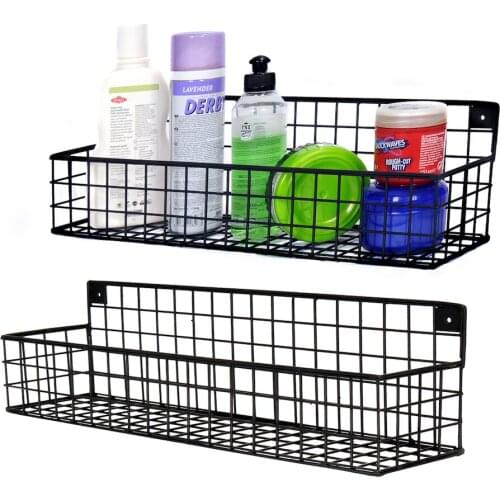 Metal Bathroom Kitchen Wall Grid Rack 2 Piece Set WD-241