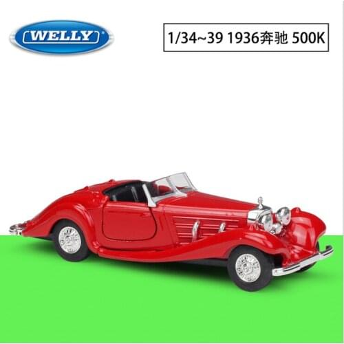 Welly1: 36 1936 500K alloy car model childrens toy birthday new year Christmas gift