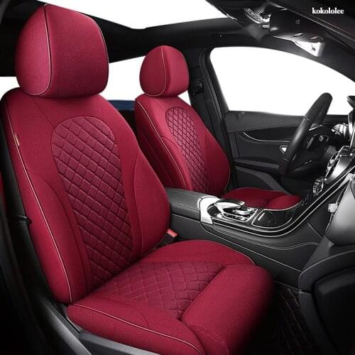 KOKOLOLEE Custom FLAX car seat covers set For LAND ROVER Discovery Freelander Range Rover Evoque Range Rover sport car seats