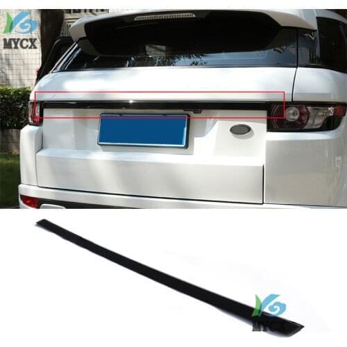 1pcs For -Land Rover Range Rover Evoque Black Rear Door Trunk Lid Cover Trim 2012 2013 2014 2015 2016