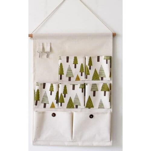 Sundries Remote Control Wall Hanging Bag With 7 Pockets, Multi-layer Sundry Wall Hanging Box