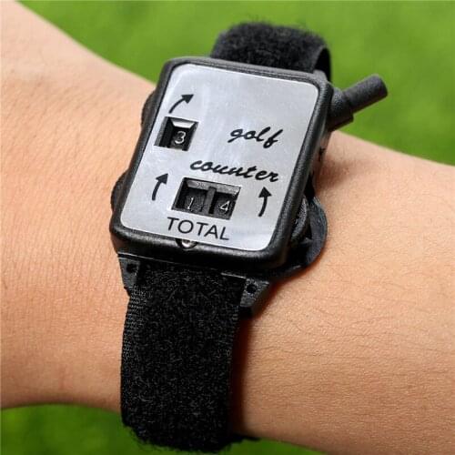 New Mini Black Golf Training Aids Wristband Golf Club Stroke Score Keeper Count Watch Putt Shot Counter Sports Golf Accessories