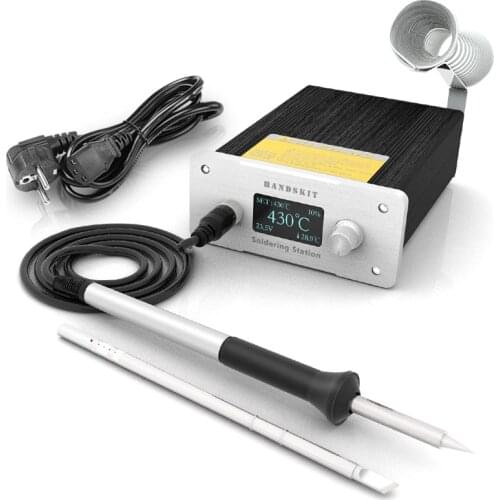 T12 Soldering Station STM32 2.1S 5Pin OLED 1.3 Display Adjustable Temperature Digital Electronic With Soldering Tips Welding
