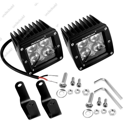 AUXBEAM 4 inch 20W LED Work Light bar 12V/24V Spot Beam Fog Lights IP67 Waterproof for Trucks Cars Off-road SUV Boat