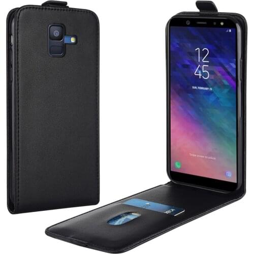 Luxury Flip Leather Case for Samsung Galaxy A6 2018 A600 A600F SM-A600FN 5.6'' Phone Case for Galaxy A6 2018 Cover