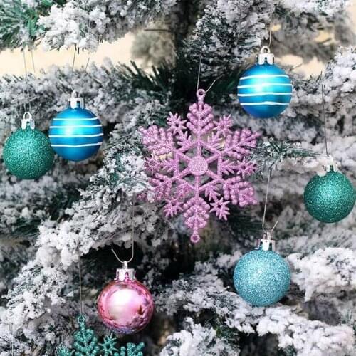 Christmas Tree Hanging Ornaments Baubles Set Home Party Decorations Merry Christmas Tree Drop Ornaments For Home Gifts Colorful