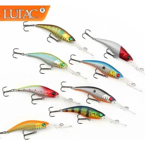 Lutac Minnow Fishing Lures Tackle Hare Plastic Floating Stickbaits Tackle Pesca
