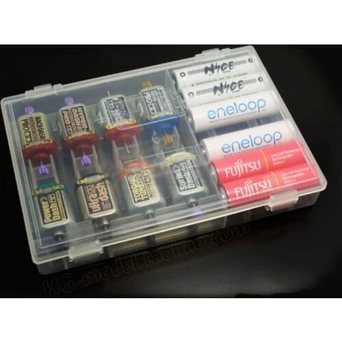 Homemade Tamiya Mini 4WD Car Motor/Battery Box Containing Storage Plastic Box