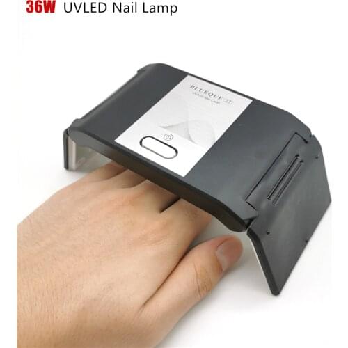 Folded Nail Dryer 36W UV Lamp For LED Gel Portable Nail polish Lamp Arched Shaped Lamps for Nail Art Perfect Thumb Dryinoog Tool