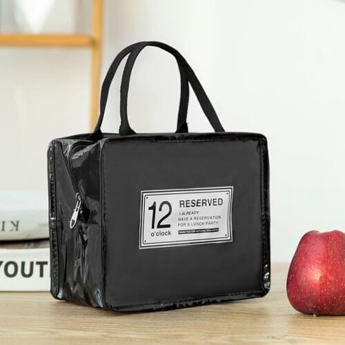 New PVC Waterproof Lunch Bag Fashion and Convenient Thermal Insulation Bag Lunch Box Bag Ice Bag Portable Student Lunch Box