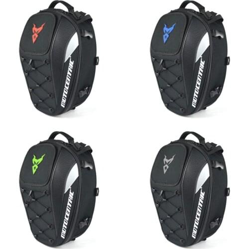 Motorcycle Tail Bag Multi-functional Durable Rear Motorcycle Seat Bag High Capacity Motorcycle Rider Backpack for Cycling