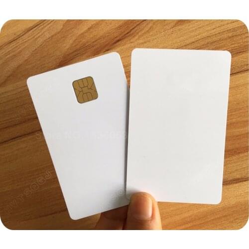 200 pcs/lot Contact Smart IC Blank 4428 chip pvc ic card with blank
