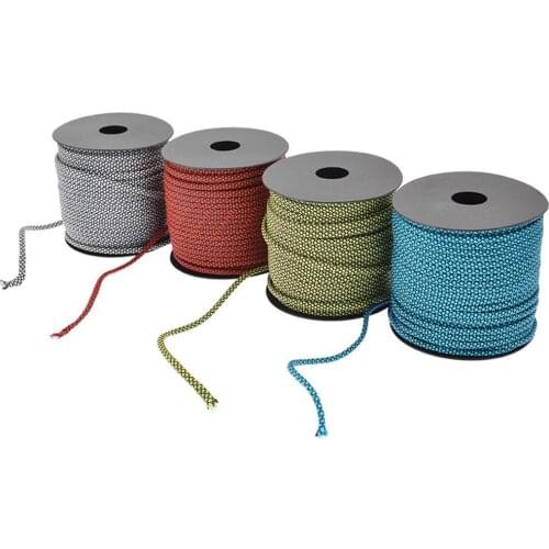 4mm 50 Meters Umbrella Rope 7 Strands Multi-function Rope Outdoor Camping Tent Traction Braided Rescue Binding Climbing Rope