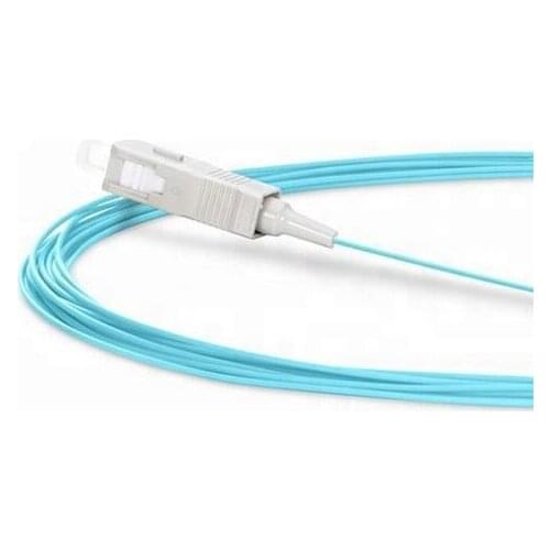 50PCS LC UPC OM3 Multimodal Fiber Optic Pigtail Simplex Optical Fiber Pigtail LC 0.9MM Fiber Optic Cable