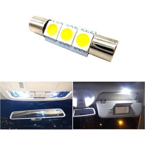C5W Car led 28mm 29mm Festoon C10W 6641 6614F Door Dome Reading Lamp Sun Visor Vanity Mirror Light white 12V