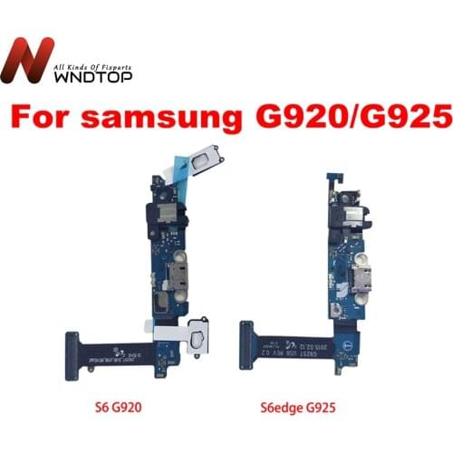 For Samsung Galaxy S6 Edge G925F Charging Port Flex Cable Dock Connector For Samsung Galaxy S6 G920F Charger Board USB
