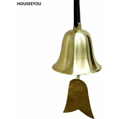Big Size Wind Chimes Brass Temple Bells Antirust Copper Wind Chimes Eaves Pavilion Windowsill Garden Corridor Hanging Bells