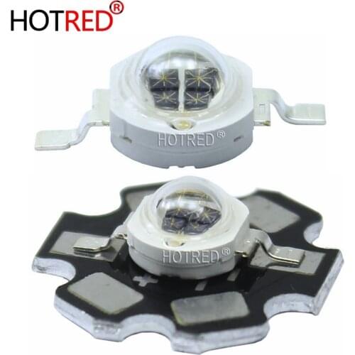 5W Infrared IR 850nm 940NM High Power LED Bead Emitter 4 chip DC1.4-1.7V 1400mA with 20mm PCB for Night Vision Camera flashlight