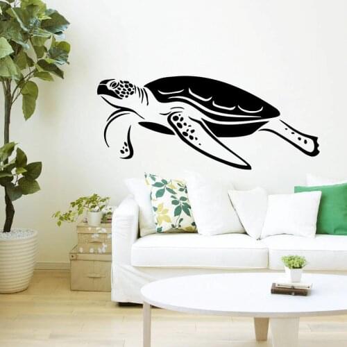 Nautical Style Sea Turtle Huge Pattern Wall Decal Art Designed Wall Sticker Home Rooms Bathroom Special Decor Vinyl Mural Wm-431