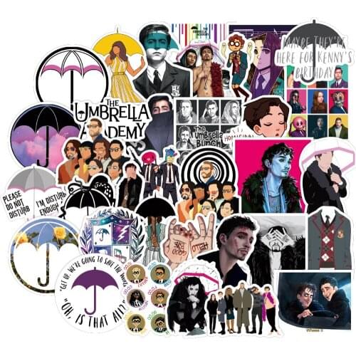 50PCS The Umbrella Academy Stickers Pack For Gift TV Series Cool Decal Sticker to Helmet Laptop Skateboard Motorcycle Guitar