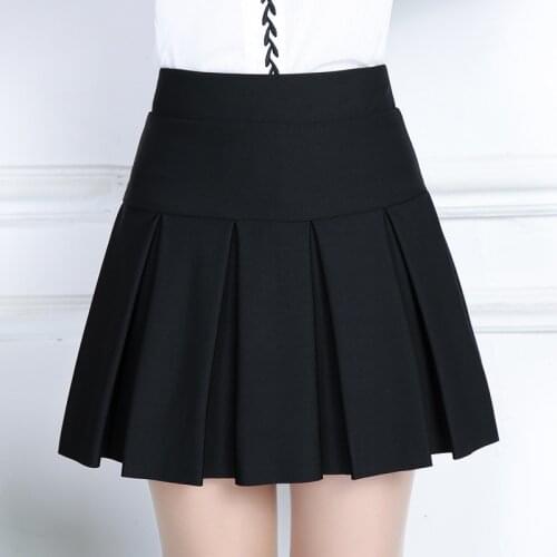 New style student uniforms skirts Korean version of the Academy wind pleated skirt female large size fashion elegant anti-light