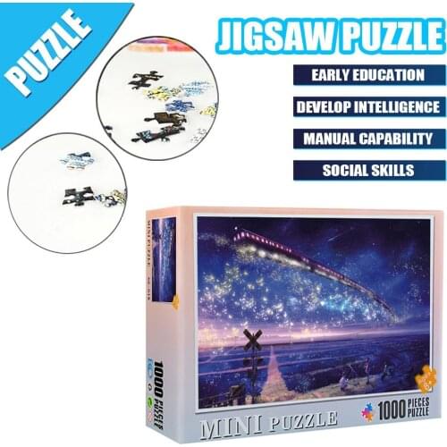 Puzzle Adult Children jigsaw Puzzle Home Holiday Gift Puzzle Toy 1000 Piece Landscape Pattern Puzzle game Educational Toys may27