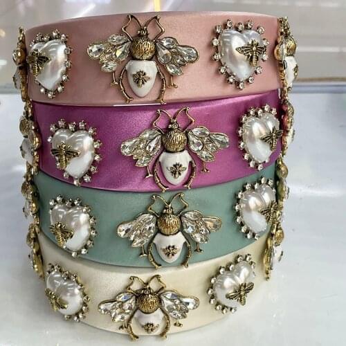 Baroque Rhinestone Big Stone Hairband Headband Adult Hair Accessories