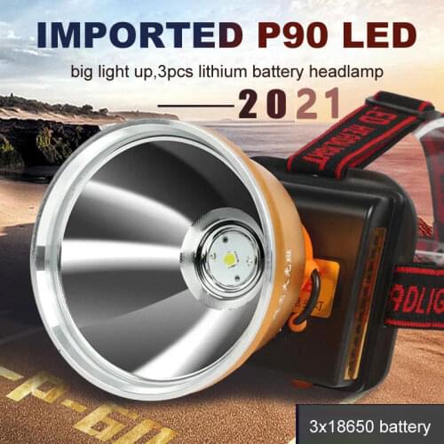 5 Inch Aluminum Headlamps LED Rechargeable Work Light Outdoor Portable Waterproof Headlight Flashlight Torch for Camping,Cycling