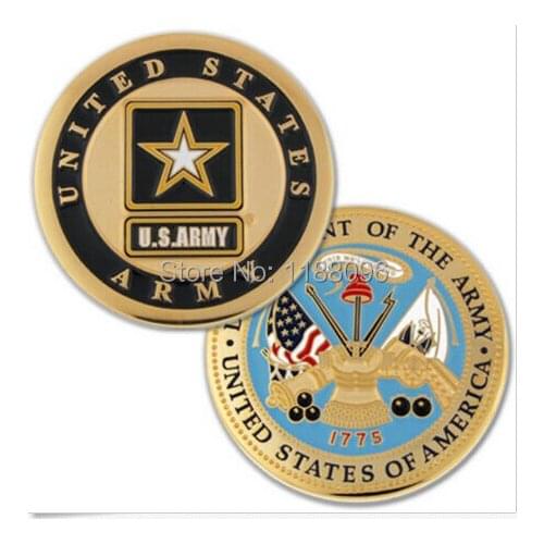 USA Military Branch Emblem Insignia Medallion Challenge Coin cheap custom usa military coins