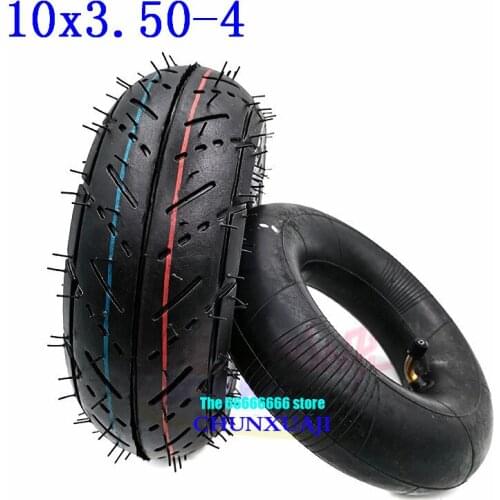 Thickened 10x3.50-4 Tires Inner Tube for 47/49CC Motorcycle Scooter Mini Quad Dirt Pit Bike ATV Go-Kart Chunky Tyres 10x350-4