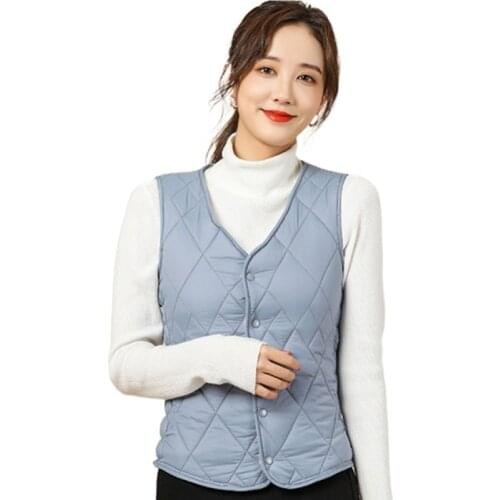 Womens Padded Cotton Vest,long Padded Cotton Vest,loose jacket 2021 for winter, sleeveless, Padded, warm and windproof
