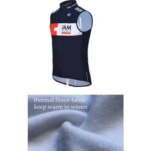 WINTER FLEECE THERMAL 2015 IAM TEAM Sleeveless Cycling Vest Mtb Clothing Bicycle Maillot Ciclismo Bike Clothes
