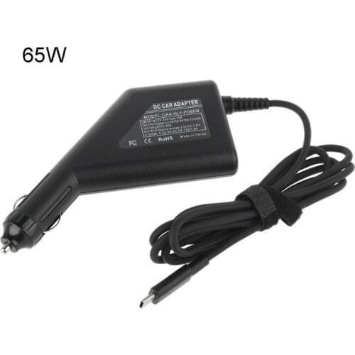 2021 New QC3.0 USB Type-C 45W 65W PD Car Charger Adapter for Laptop Cellphone Tablet PC