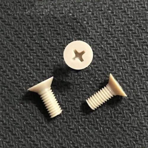 3pcs M3 High temperature resistant screw Peek screws Cross countersunk head Highs strength Flat heads Phillips bolt 5-20mm Long