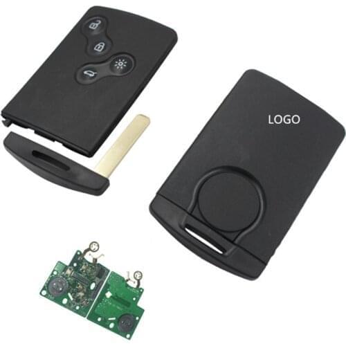 Wilongda 4 Button Keyless Smart Remote Key 434mhz pcf7953 Chip hitag AES For Renault clio 4 key after 2013