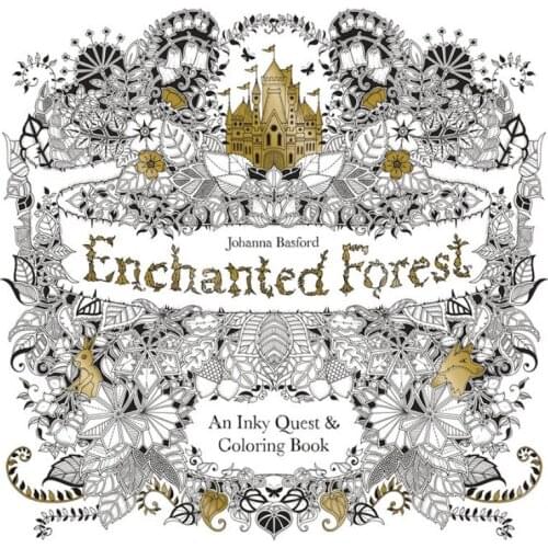 96 pages Enchanted Forest coloring books for adults kids Relieve Stress Kill Time Graffiti Painting Book libros 25cm x 25cm