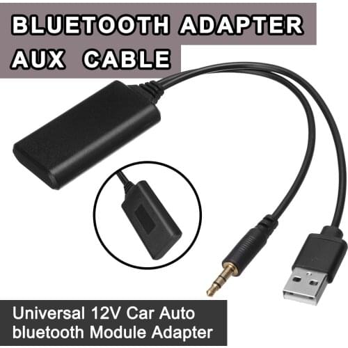 Adapter Wireless Radio Stereo Universal 12V Car Auto bluetooth Module AUX-IN Aux Cable Adapter USB 3.5MM Jack Plug