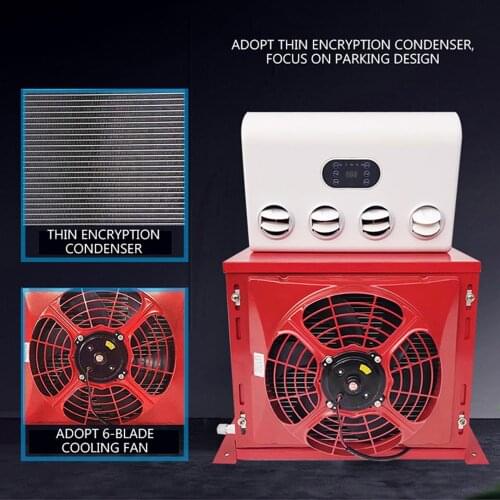 Car air conditioner 12v/24v DC frequency conversion Independent cooling Truck engineering excavator forklift modification