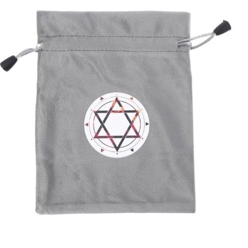 Velvet Tarots Storage Bag Mystical Divination Rune Cards Bag Board Game Dice Drawstring Bag
